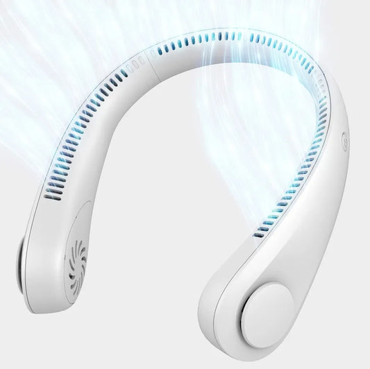 Premium Bladeless Portable Neck Fan - 360° Hands-Free Cooling