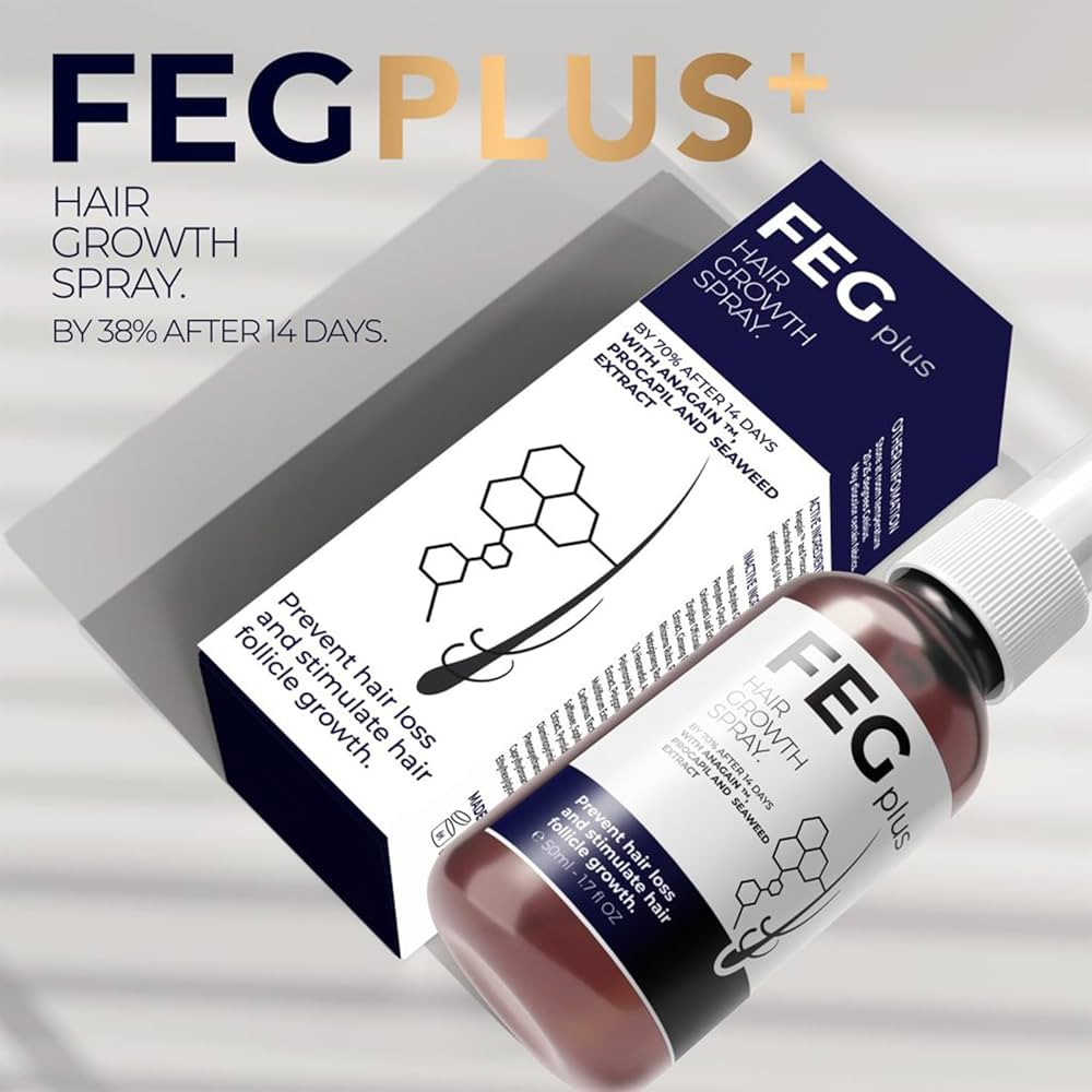 FEG Plus Hair Growth Serum - Advanced Formula for Thicker & Fuller Hair (50ml)